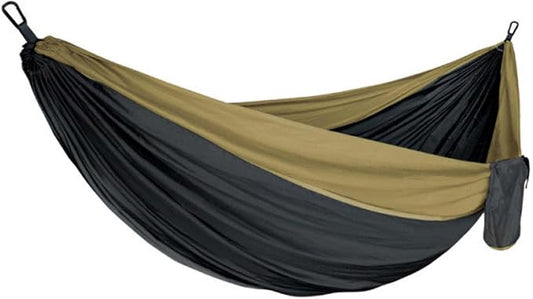 Outdoor Hammock, Double Camping Hammock with Tree Straps and Carabiners, Portable Hammock for Backpacking Beach Patio Garden Yard Camping Accessories