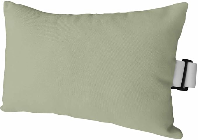 Sage Green Outdoor Lumbar Pillow 12x20 Inch, Farmhouse Solid Green Color Modern Art Waterproof Throw Pillow Covers with Insert, Decorative Headrest Pillows for Office Car Travel