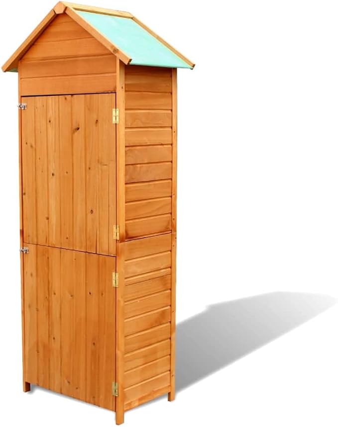 【Fast Shipping】 Lightweight Storage Box for Indoor/Outdoor for Patio, Deck, Patio Patio Storage Cabinet Brown 31.1"x19.3"x74.8"
