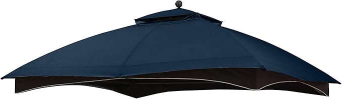 MASTERCANOPY Replacement Canopy Top for Lowe's Allen Roth 10x12 Gazebo #GF-12S004B-1 (Dark Blue,Polyester)