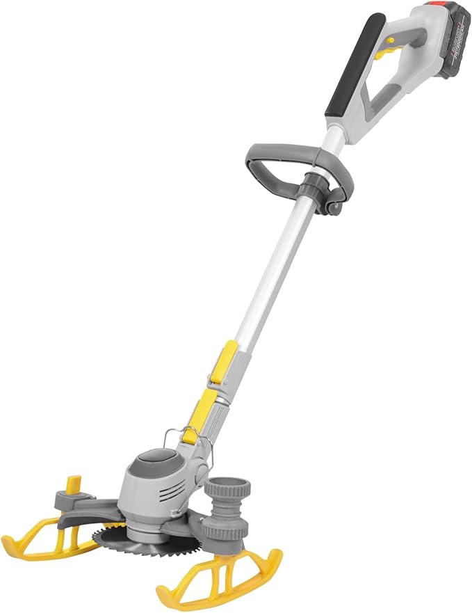 Cordless Weed Wacker String Trimmer, 3-in-1 Electric Grass Trimmer with 4.0Ah Battery, Adjustable Telescopic Pole Edger Lawn Tool, Grass Trimmer/Brush Cutter/Lawn Edger for Yard Garden Orchard