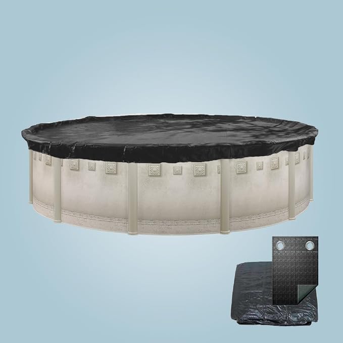 Laredo 24' x 52" Easy-Build DIY Steel above Ground Swimming Pool Kit by WaterThat with Sand Filter Pump, Ladder, Liner, Skimmer, and Winter Pool Cover