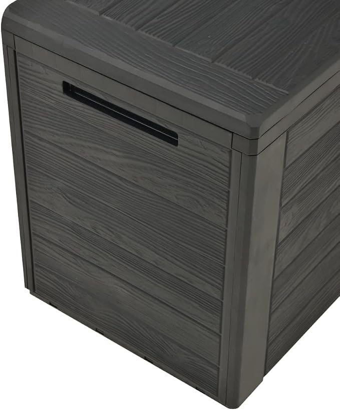 Patio Storage Box Waterproof Outdoor Furniture - 50 Gallon Garden Boxes Container for Cushions, Pillows - Weatherproof Deck Box for Patio, Backyard, Table