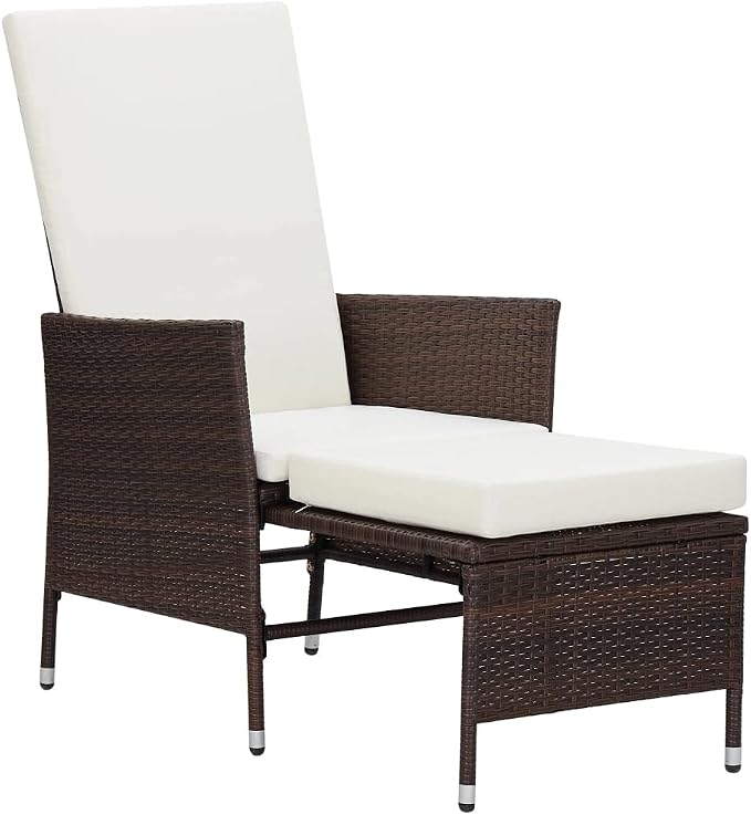 3 Piece Garden Lounge Set with Cushions, Brown Poly Rattan Outdoor Patio Chairs for Balcony and Terrace, 2 Armchairs and 1 Matching Piece Conversation Set