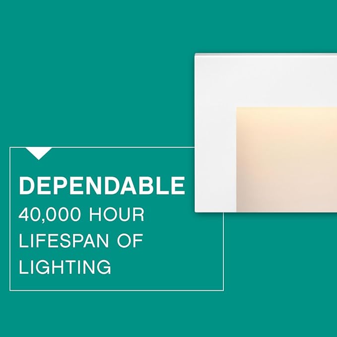 Hinkley Landscape Lighting LED Taper Deck Sconce, Horizontal, White, Add Security to Outdoor Living Spaces with Ultra-Durable Deck Lights, 12V, White Finish, Integrated LED Engine