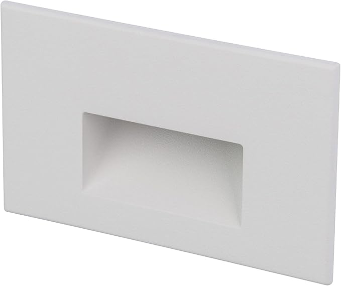 WAC Landscape Lighting, LEDme 120V LED Horizontal Indoor and Outdoor Step and Wall Light 3000K Built-in LED in White