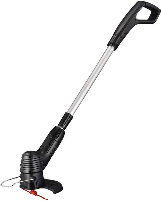 Cordless String Trimmer Edger, Electric Weed Eater Cutter with Telescopic Shaft, Cordless Lawn Trimmer Cordless Rechargeable Grass Trimmer String Grass Trimmer for Garden Lawn (U.S. regulations)