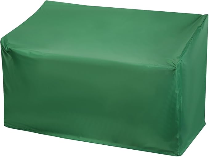 PATIKIL Outdoor Bench Cover, 210D Oxford Heavy Duty Waterproof Patio Furniture Covers for Garden Sofa Chair Table Zero Gravity, 53"L x 26"W x 35"T, Green