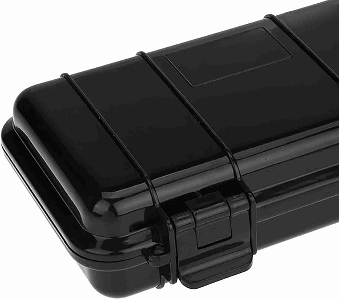 Naroote Outdoor Storage Box, Patio Storage Box Outdoor Pressure Proof Survival Storage Case with Shock Absorbing Pad Container for Small and Miniature Electronic Device (#2)