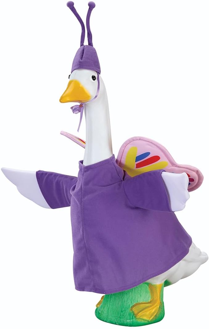 Gaggleville Butterfly Goose Outfit, Fits Large 23" H Statue, by Fox | Valley Traders