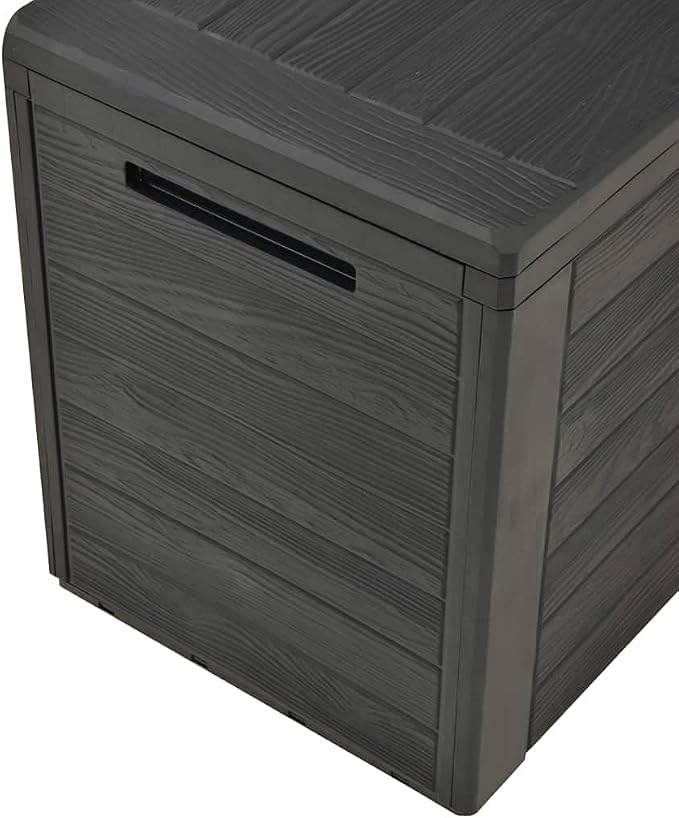 (Fast Shipments) Deck Storage Container, Organization & Outdoor Storage Container for Patio Furniture Pillows, Garden Tools Garden Storage Box Anthracite 45.7"x17.3"x21.7"