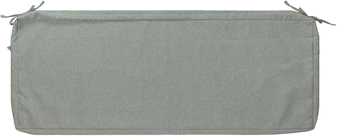 FUNHOME Outdoor Bench Cushion Cover 54 x18 x 3 inch,Water Resistant Cover with Zipper&Ties,Fade-Resistant Slipcover,Patio Porch Swing Cushion Cover Replacement Only,No Insert(Light Gray)