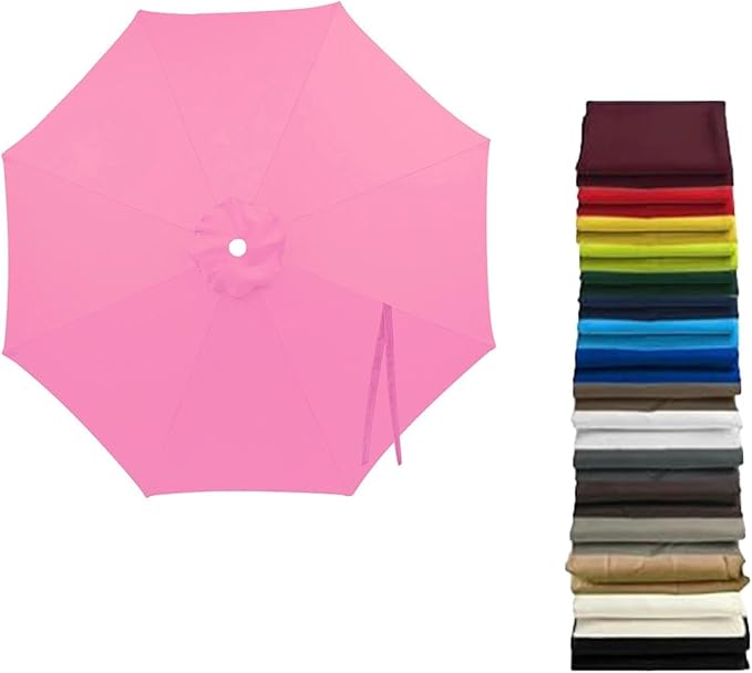 Cantilever Umbrella Replacement Canopy, Patio 8 Ribs Sun Umbrella Cover UV 50+ Protection Waterproof Cantilever for Garden, Backyard, Pool