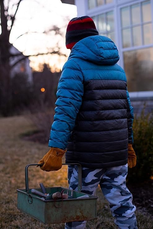G & F Products JustForKids Kids Garden & Work Gloves for Boys & Girls, Durable Gloves for Gardening, Yard Work & DIY