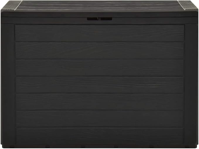 Deck Boxes Outdoor Waterproof, Large Patio Resin Storage Box Bench Indoor/Outdoor Container for Patio Cushions,Garden Storage Box Anthracite 38.7"x17.3"x21.7"