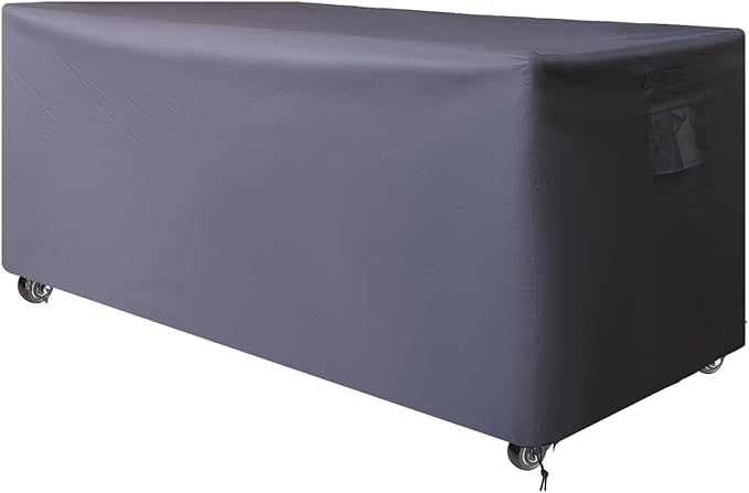 Outdoor Loveseat Cover,Waterproof for Outdoor Couch Cover, Outdoor Sofa Covers, Patio Furniture Covers, Patio Furniture Set, 58" W x 35" D x 35" H Black