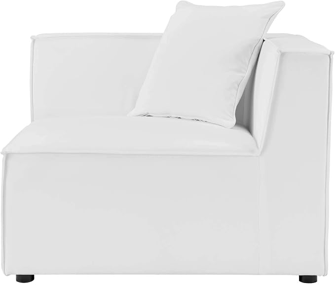 Modway EEI-4380-WHI Saybrook Patio Upholstered 4-Piece Sectional Sofa in White
