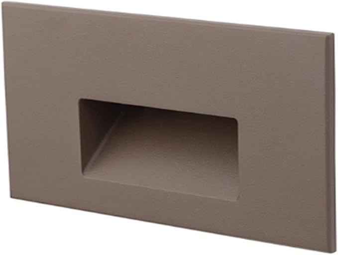 WAC Landscape Lighting, LEDme 120V LED Horizontal Indoor and Outdoor Step and Wall Light Amber 1800K LED in Bronze