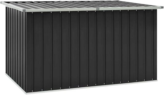 Patio Storage Box,deck box,outdoor storage box,toolbox,patio furniture,Easy to open and close with hinged lid, Anthracite 67.3"x39"x36.6"