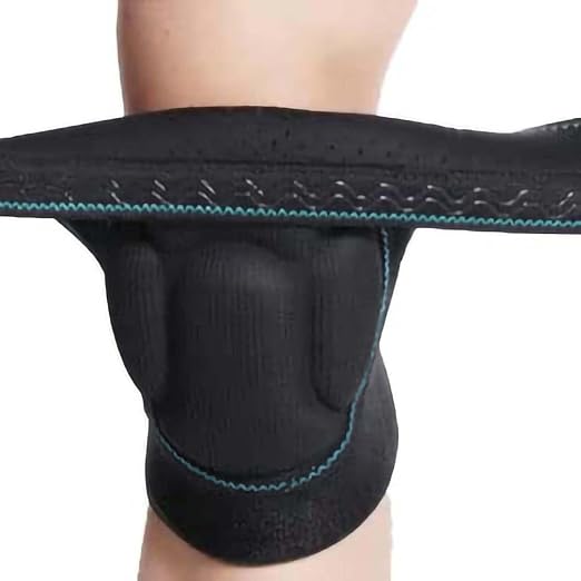 Men/Women Knee Pads for Work, Adjustable Straps, Blue Edge L, 1 Pair | Waterproof EVA Soft Foam, Kneepads for Cleaning Floors, Housework, Housekeeping, Weeding, Yard, Garden Work, Kneeling Workers