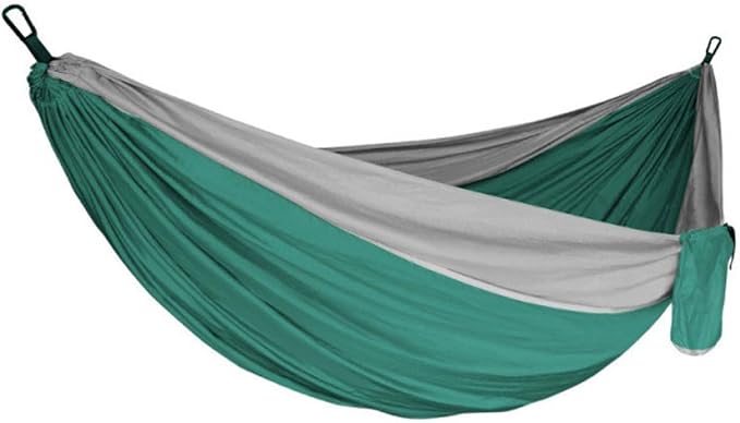 Portable Hammock, Camping Hammock for Outdoor Adventure, Double Hammock with Storage Bag, Lightweight Hammock for Patio Backyard Hiking Travel Beach