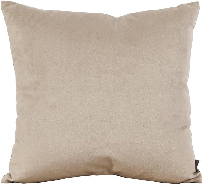 Howard Elliott Fluffy Square Throw Pillow, Premium Stuffer Decorative Comfortable Sleeper Cushion, Soft Square Pillow Insert for Bedroom, Couch & Sofa, 20 x 20 Inch, Sand