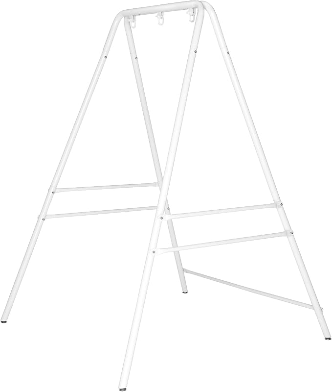 Outdoor Hammock Stand, Heavy Duty A-Frame Metal Stand with 3 Hooks, Weatherproof Design Fits Hammocks & Hanging Chairs, 450 Lbs Capacity for Backyard, Garden, Balcony & Porch