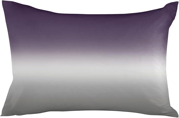 Outdoor Waterproof Throw Pillow Covers Set of 2 Purple Grey Ombre Lumbar Pillowcases 20x12 Inches Gradient Gradual Color Patio Decorative Pillows Cushion Case Patio Pillows for Couch Bed Chair Garden