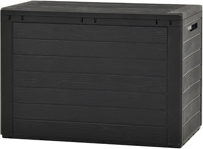 Storage Box Anthracite Polypropylene Deck Storage Garden Tool Organizer for Patio Balcony 30.7x17.3x21.7 in