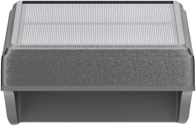Bridika Solar Fence Lights, Outdoor Waterproof Warm White & Color Glowt, LED, for Backyard, Patio, Deck Railing, Stair Handrail, Pool and Wall (8 Packs)