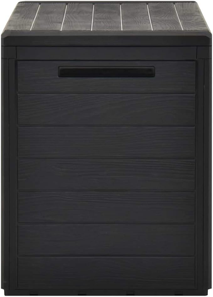 Outdoor storage cabinet with lid deck box Patio cabinet Outdoor cushion, cushion storage Outdoor toy storage cabinet Garden storage box Patio Storage Box Anthracite 38.7"x17.3"x21.7"