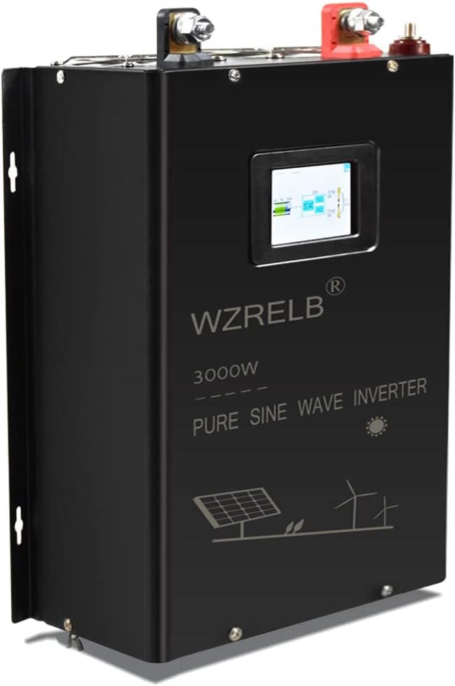 WZRELB 3000W 24V DC to 120V/240V AC Split Phase Pure Sine Wave Inverter