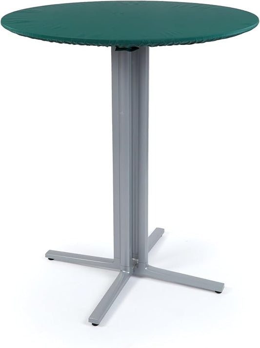 Covermates Classic Round Table Top Cover – All-Weather Outdoor Table Protection, Water-Resistant Vinyl, Elastic Hem, Mesh Vents, Patio Furniture Cover, Round 30-36 DIAMETER, Green