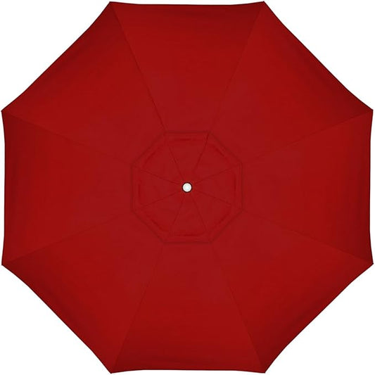 California Umbrella Replacement Canopy Cover in Sunbrella Jockey Red Umbrella, 11' Round