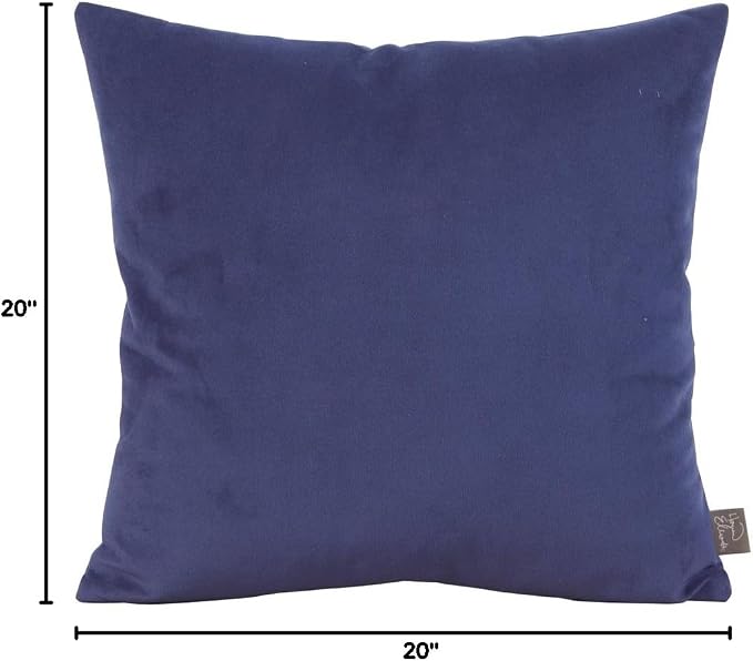 Howard Elliott Fluffy Square Throw Pillow, Premium Stuffer Decorative Comfortable Sleeper Cushion, Soft Square Pillow Insert for Bedroom, Couch & Sofa, 20 x 20 Inch, Bella Royal