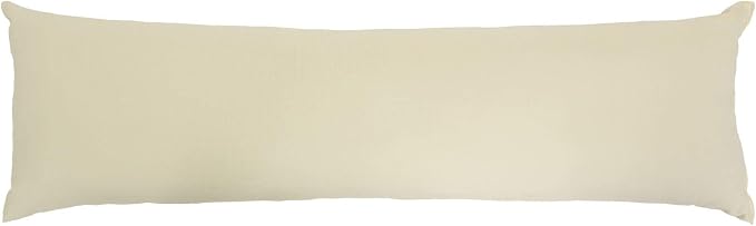 Hatteras Hammocks Cream Long Hammock Pillow, Sunbrella Fabric, Hook & Loop Fasteners, Extra Wide Size, Eco-Friendly, Handcrafted in The USA