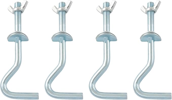 TAODAN 4PCS Swing Hooks Hammock Hardware Load 550lbs 4.92x1.89inch Steel Heavy Duty Replacement Bracket for Indoor and Outdoor Hammocks