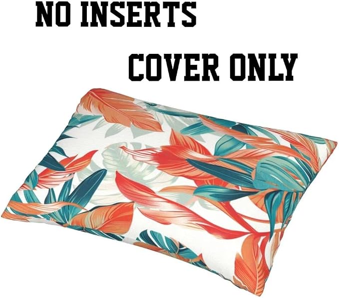 Outdoor Pillows Waterproof Set of 2 Outdoor Pillow Covers 16x24 Inch, Tropical Throw Pillows Plant Pillow Covers, Garden Decorative Pillows Outdoor Pillows for Patio Furniture Car Home Decor -hs327