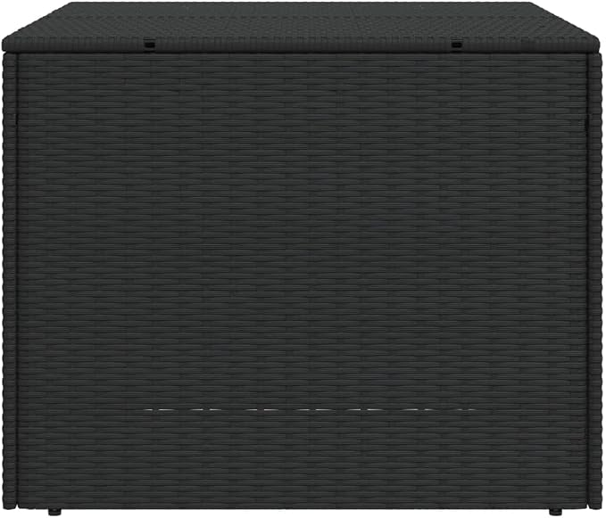 Outdoor Garden Storage Box Black 76.9 Gal Waterproof PE Rattan with Removable Bag for Patio Furniture Cushions Pillows Blankets 31.5 x 29.5 x 23.2 Inches