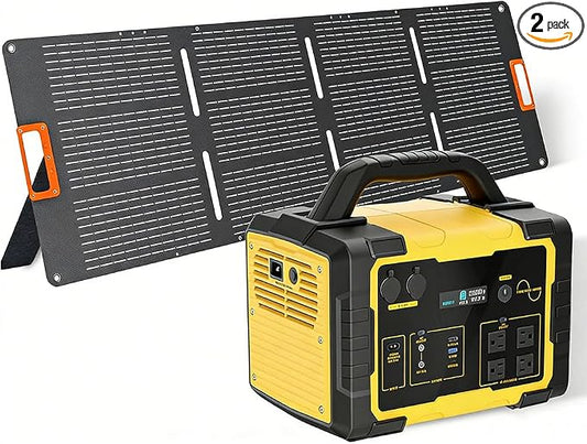 Stary LINE 1800W Solar Generator Kit with 200W Panel – 1024Wh Power Station for Home Backup, RV, Off-Grid Living – Fast Solar Recharge