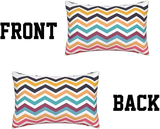 Outdoor Pillows Waterproof Set of 2 Outdoor Pillow Covers 16x24 Inch, Striped Throw Pillows Vintage Pillow Covers, Garden Decorative Pillows Outdoor Pillows for Patio Furniture Car Home Decor -hs304