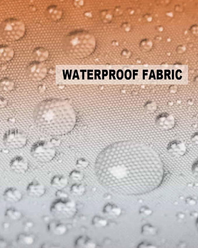 Outdoor Waterproof Throw Pillow Covers Set of 2 Orange Grey Ombre Pillowcases 18x18 Inches Gradient Gradual Color Patio Decorative Pillows Cushion Case Patio Pillows for Couch Bed Chair Garden