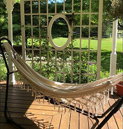 Outdoor Hammock Patio Hammock Beach Vacation Camping Climbing Traveling Hiking Picnic Outdoor Recreation Suitable for 2 Adults with a Maximum Load of 400lbs