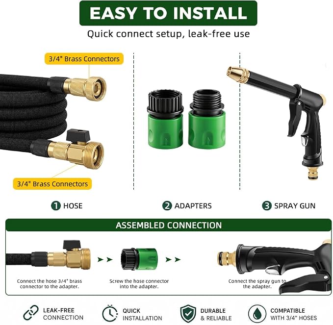 2026 Upgraded High Pressure Sprayer, 4 Mode Jet Nozzle Power Washer with Soap Dispenser and Quick Connectors, Car Wash Water Gun for Patio, Car Washing, Outdoor Cleaning (B)