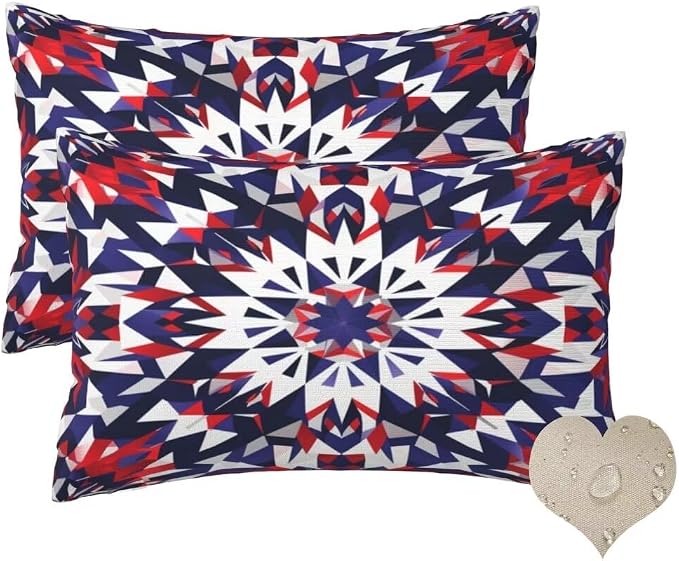 Outdoor Pillows Waterproof Set of 2 Outdoor Pillow Covers 16x24 Inch, Mandala Throw Pillows Bohemian Pillow Covers, Garden Decorative Pillows Outdoor Pillows for Patio Furniture Car Home Decor -hs283