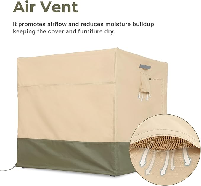 BPS Patio Cube Chair Cover for 1 Seater Garden Rattan Cube Chair or Wicker Single Cube Sofa, 600D Waterproof Oxford Outdoor Furniture Cover, 38''W x 38''D x 36''H
