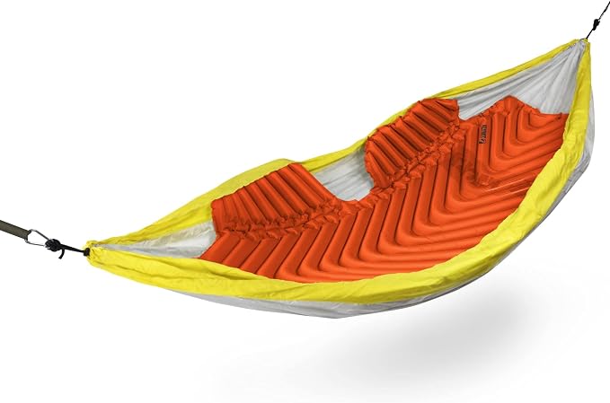 KLYMIT Hammock V Sleeping Pad, Inflatable Comfort, Pair With Traverse Hammock, Best Gear for Camping
