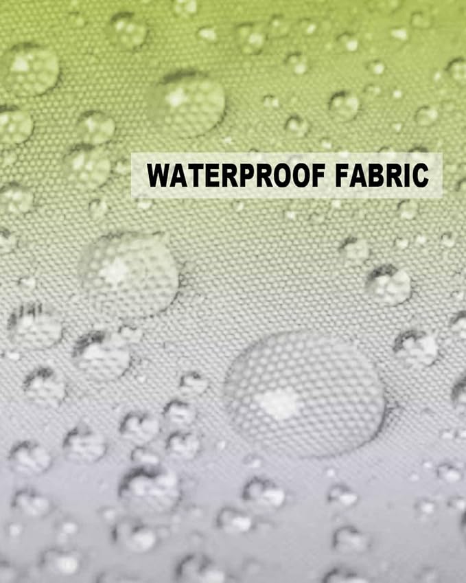 Outdoor Waterproof Throw Pillow Covers Set of 2 Ombre Green Pillowcases 24x24 Inches Green Grey Patio Decorative Pillows Cushion Case Patio Pillows for Couch Bed Chair Garden