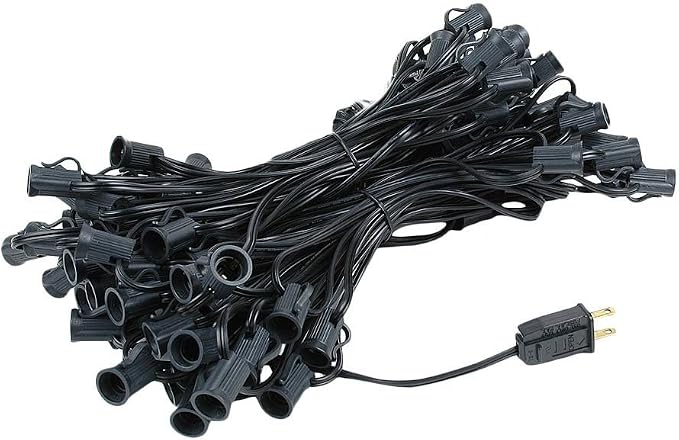 Novelty Lights 100 Foot C7 Outdoor String Light, Christmas Stringer