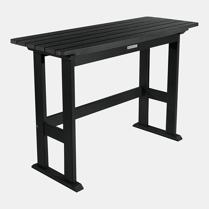 highwood Lehigh 3pc Counter Height Balcony Dining Set, Black